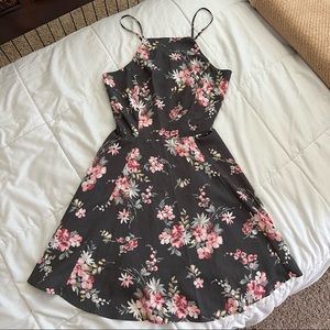 Hollister Satin Floral Dress